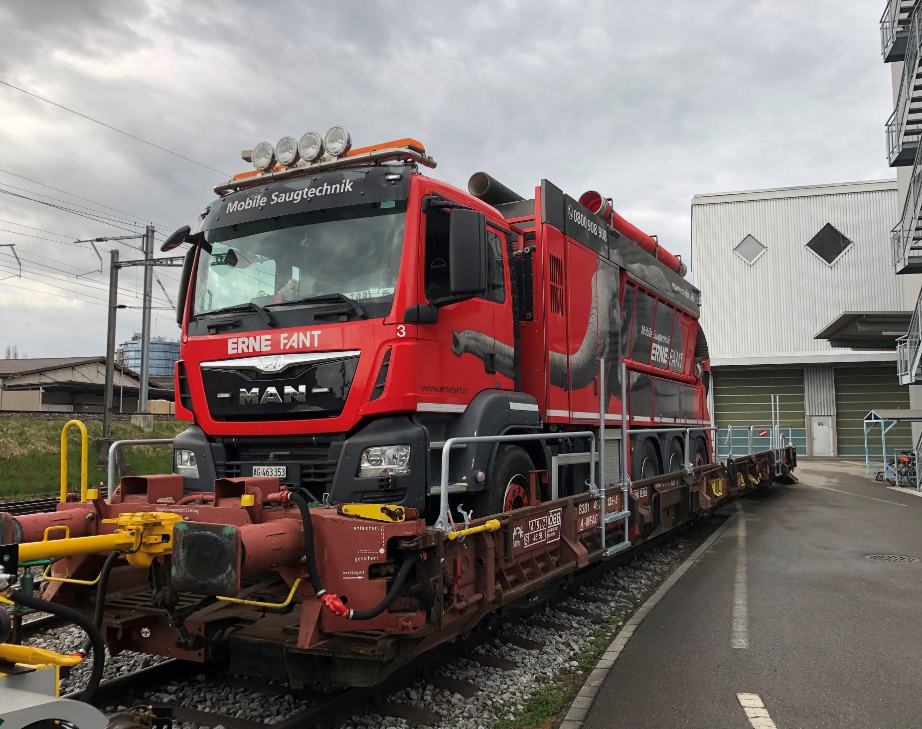 Gleisbau mit ERNEFANT