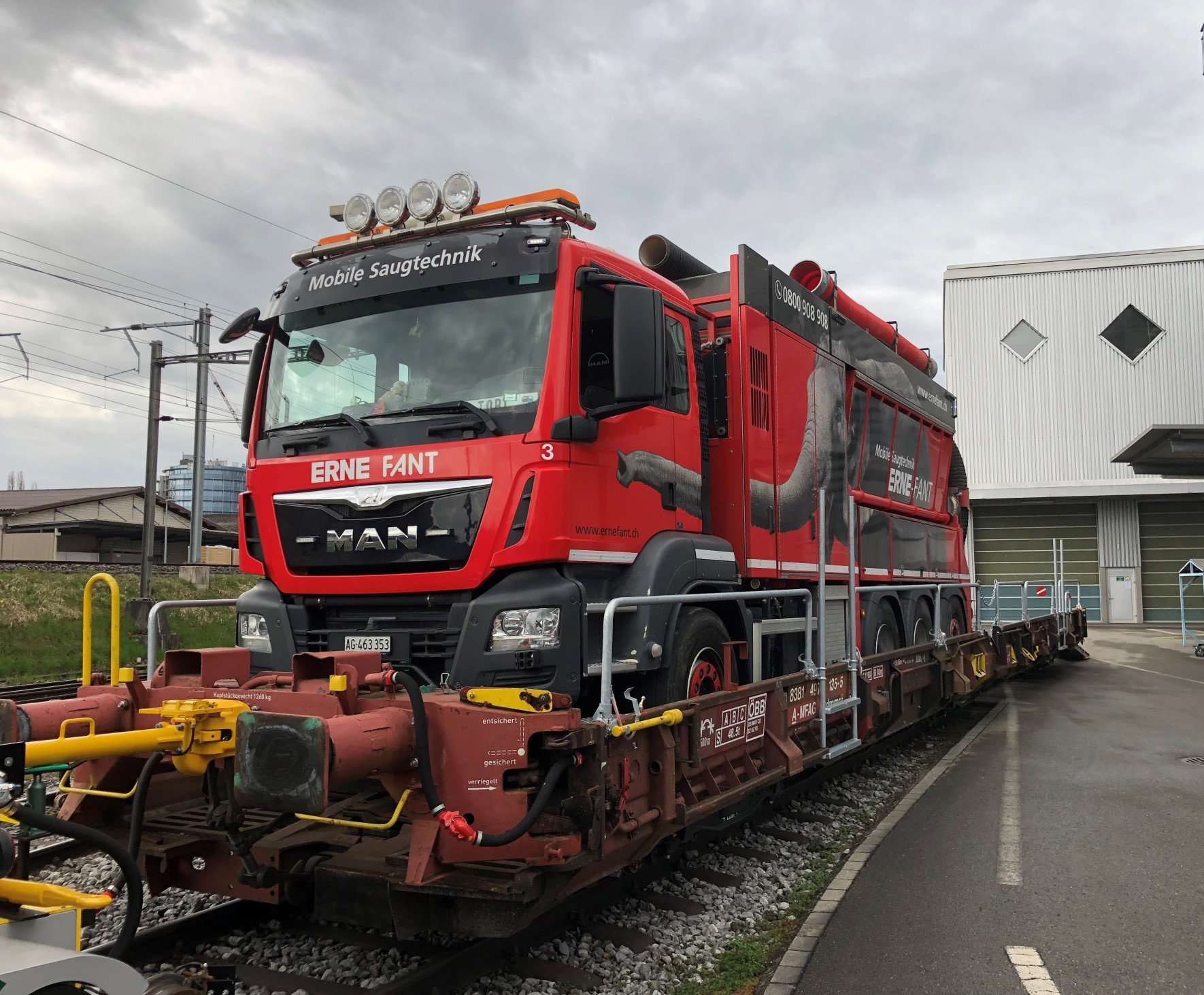 Gleisbau mit ERNEFANT Gleisbau mit ERNEFANT