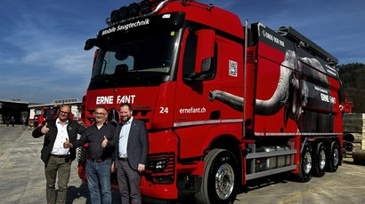 Fuhrpark-Update: Ein neuer RSP Saugbagger auf Mercedes-Chassis verstärkt unser Team